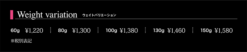 ウェイトバリエーション