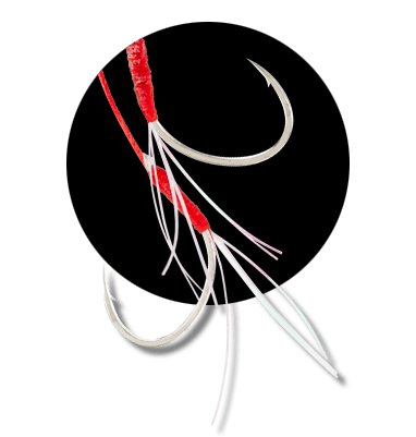 ティンセル付き段差アシストフック